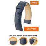 COBRA 20mm Fossil-Welder-Casio-Seiko-Omega-Armani Saat Uyumlu Deri Saat Kordonu Kayışı PURLX20MM