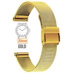 COBRA 20mm Fossil-Welder-Casio-Seiko-Omega-Armani Saat Uyumlu Kalın Metal Hasır Saat Kordonu KLNHSR20