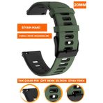 COBRA 20mm Fossil-Welder-Casio-Seiko-Omega-Armani Saat Uyumlu Silikon Saat Kordonu Kayışı A5620MM