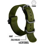 COBRA 20mm Fossil-Welder-Casio-Seiko-Omega-Armani Saat Uyumlu Zulu Nato Tekstil Saat Kordonu ZULU-20MM