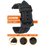COBRA 20mm Saat Uyumlu Soft Silikon Saat Kordonu Kayışı 20S26B