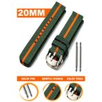 COBRA 20mm Saatlerle Uyumlu Nato Kumaş Teksil Saat Kordonu Kayışı F32GR
