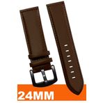 COBRA 24mm Fossil-Welder-Casio-Seiko-Omega-Armani Saat Uyumlu Deri Saat Kordonu Kayışı AL11SFT24MM