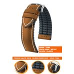 COBRA 24mm Fossil-Welder-Casio-Seiko-Omega-Armani Saat Uyumlu Deri Silikon Saat Kordonu Kayışı