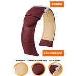 COBRA 26mm Fossil-Welder-Casio-Seiko-Omega-Armani Saat Uyumlu Deri Saat Kordonu Kayışı PUCRC26MM