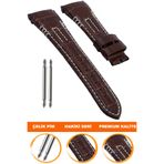 COBRA Seiko Velatura Saat Uyumlu Hakiki Deri Saat Kordonu Kayışı L04SV-KW