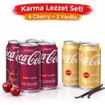 Coca-Cola Cherry Vanilla Karma Set 6’lı 330 ml (4 Cherry + 2 Vanilla)