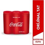 Coca-Cola Kutu Orijinal 6 x 250 ml