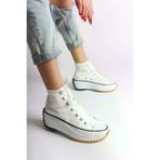 COCCO CROSS RDRA1-545538 Roma Bağcıklı Ortopedik Taban Kadın Sneaker Spor Ayakkabı Bt - Beyaz