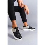 Cocco Cross Slw151 Boost Bağcıklı Cilt Süet Erkek Günlük Sneaker Ayakkabı Csbt - Siyah/Gri