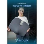 Coccyx Ortopedik Oturma Minderi - Visco Kuyruk Sokumu Minderi Hemeroid 44X36X9,5 - Füme