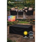 COCEM Siyah Bahçe Mobilya Brandası 200x160x80 cm Su Geçirmez UV Korumalı Dış Mekan Koruyucu