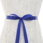 CochOn Gelin Kemeri Kristal Bling Rhinestones Gelinlik Kemeri Nedime Kanat için el yapımı Kanat Kemeri, mavi (Royal Blau), One Size