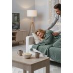 Coco Pirinç Örgü Ponponlu Triko Throw Tv Battaniyesi - 130 x 170 cm - Su Yeşili