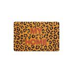 CocoJoy PJ010A Leopar My Home Desenli Kalın Kaymaz Taban Nem Alıcı Şık Tasarım Kapı Önü Paspası