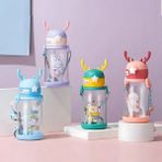 Cocoloco Home Geyik Tasarımlı Çocuk Suluk Matara 1 Adet Pipet Fırçası Hediyeli