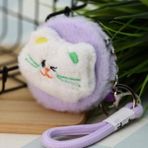 Cocoloco Home Peluş Cep Ayna Kedi Veya Ayı Figürlü Anahtarlık - Lila