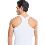 Coconat Erkek Beyaz Sporcu Atleti,%100 Cotton, Kalın Askılı, XL Beden