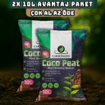 Cocopeat Hindistan Cevizi Torfu 10L X2 | Organik Bitki Toprağı | Avantaj Paket