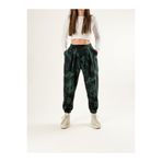 COCOPELLI Chinese Desenli Pileli Kadın Jogger Pantolon COC2679