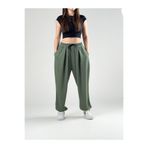 COCOPELLI Pileli Yeşil Kadın Jogger Pantolon COC2845
