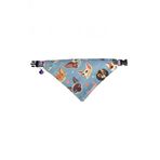 Cocopet Kedi Desenli Ayarlanabilir Fular Bandana Kedi Tasması