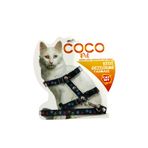 Cocopet Kedi gezdirme tasma seti kedi bel göğüs tasması Pati Desenli kedi tasması