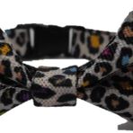 Cocopet Papyon Leopar Desenli Ayarlanabilir Kedi ve Minik Köpek Tasması