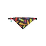 Cocopet Renkli Tüy Desenli Ayarlanabilir Fular Bandana Kedi Tasması