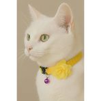 Cocopet Sarı Çiçekli Kedi Tasması