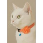 Cocopet Turuncu Çiçekli Kedi Tasması