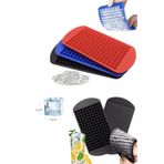 Cocovia 160'LI Mini Küp Şekilli Silikon Buz Kalıbı Buzluk Renkli Silikon Buzluk ( 1 x 1 cm )