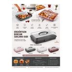 CocoVia Dikdörtgen Borcam Kutusu|Pasta Börek Taşıma Kilitli Kapak Börek Borcam Saklama Ve Borcam Taşıma Kabı Borcam Kabı Borcam Koruma