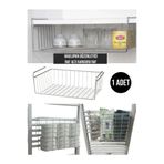 CocoVia Krom Kaplama Dekoratif Havlupan Askılığı Havluluk Aksesuarı Mutfak/Banyo Düzenleyici Kanguru Raf