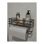 CocoVia Yapışkanlı Dekoratif Banyo Düzenleyici Raflı Banyo Organizer Banyo Rafı Çok Amaçlı Düzenleyici
