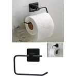 Cocovia Yapışkanlı Dekoratif Siyah Metal Tuvalet Kağıt Askılığı- Wc Kağıtlık Tutucu - Wc, Banyo Aksesuarı.