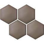 Çocuk 3D Altıgen Duvar Koruyucusu - 4'lü Set Dekoratif Panel Çıkartma Yatak Başlığı, Oturma Odası için Çarpışma Önleyici Yastıklı Duvar Koruyucuları, Koyu Kahverengi (25 x 29 cm