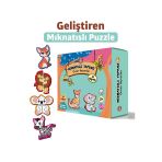 Çocuk Akademi Çocuk Akademi Mıknatıslı Puzzle Serisi Orman Hayvanları