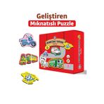 Çocuk Akademi Çocuk Akademi Mıknatıslı Puzzle Serisi Taşıtlar
