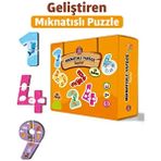 Çocuk Akademi Mıknatıslı Puzzle Serisi Sayılar 28 Parça 2+ Yaş Eğitici Tasarım