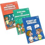 Çocuk Akademi Okul Öncesi Eğitici Kitap Seti: Kodlama, Start Up English ve Matematik - 4-6 Yaş Arası için Üçü Bir Arada