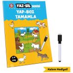 Çocuk Akademi Yayınları Çocuk Akademi Yaz Sil Serisi Yap Boz Tamamla