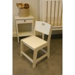 Çocuk Aktivite Masası Sandalyesi | %100 Mdf - Beyaz