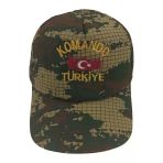 Cocuk Asker Şapkası Kamuflaj Şapka