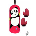 Çocuk Boks Kum Torbası Eldiven Dahil 2-6 Yaş Panda Pembe