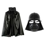 Çocuk Boy Yıldız Savaşları Star Wars Darth Vader Maskesi ve 90 cm Pelerin Seti Siyah SMRG094-P