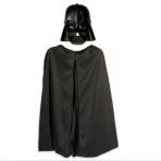 Çocuk Boy Yıldız Savaşları Wars Darth Vadet Maskesi 90 Cm Pelerin Seti Siyah