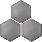 Çocuk Çarpışma Önleyici 3D Duvar Koruması - Dolgulu Altıgen Paneller Kendinden Yapışkanlı Dekoratif Yatak Başlığı, 2/3/4 Paketler, Koyu Gri, Oturma Odası için İdeal, 25 x 29 cm (3 Adet)