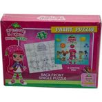 Çocuk CK7880 Çilek Kız Boyamalı Puzzle -Utku