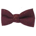 Çocuk Çocuk Erkek Lüks Yün Elastik Papyon - Sayfa erkek, hediye, düğün, akıllı, kelebek papyon, ayarlanabilir, bordo, Length 10cm, width 5cm.